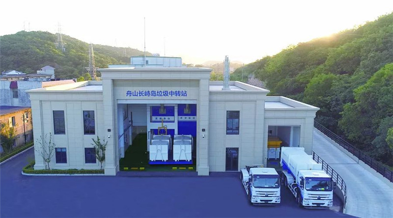 为漂亮养生圣地保驾护航，，，，，，，中集jdb电子游戏分体式垃圾压缩中转站正式落户长峙岛